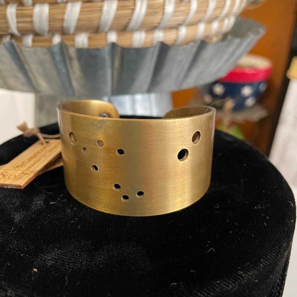 NWT Scout Zodiak Brass Cuff Bracelet Capricorn December 22-January 19
